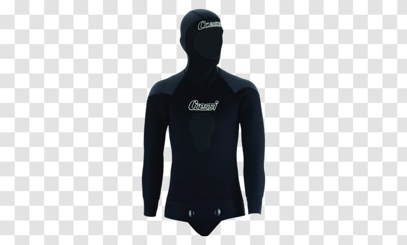 T-shirt Wetsuit Jacket Hoodie Sleeve - Black Suit Transparent PNG