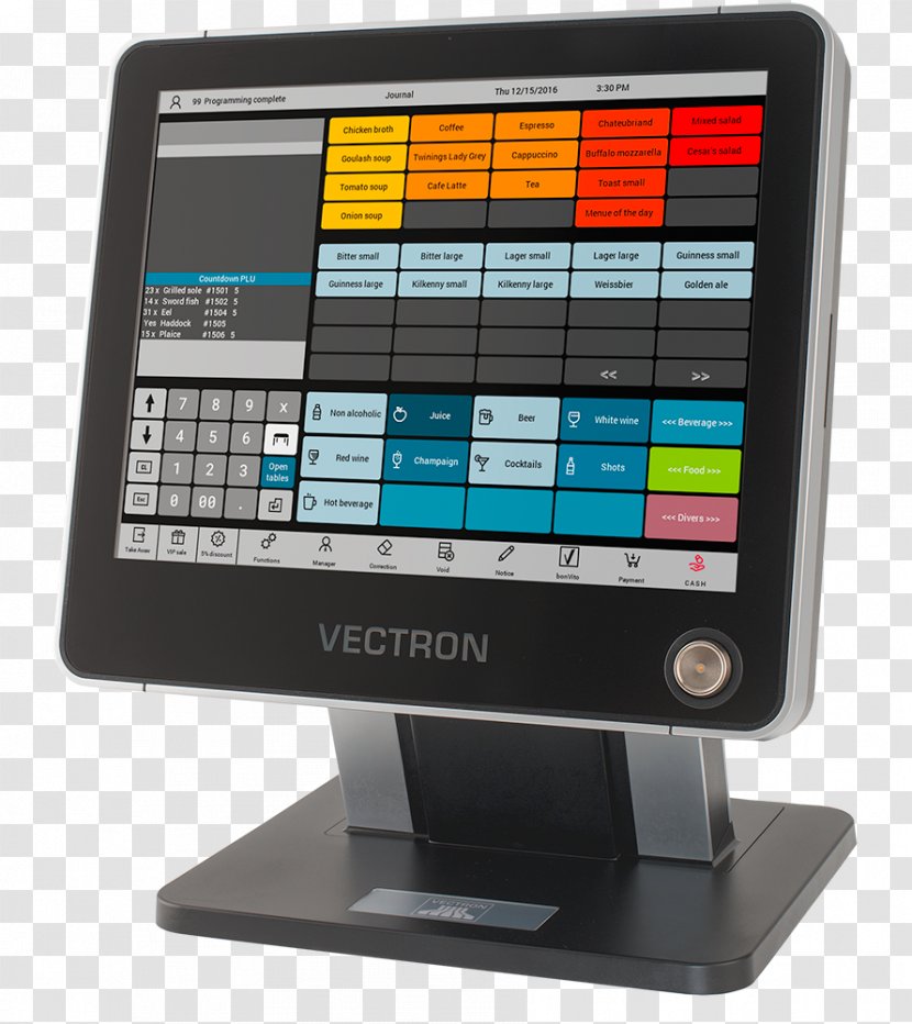 Point Of Sale Cash Register Touchscreen Blagajna Vectron Systems AG - Hardware - Pos Transparent PNG