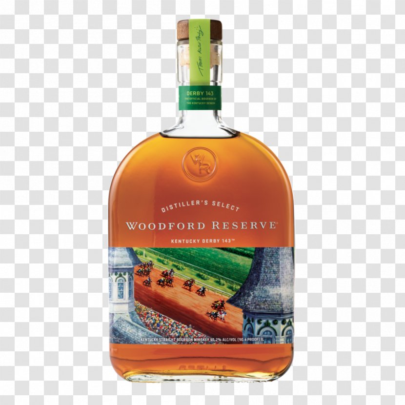 Bourbon Whiskey Woodford County, Kentucky 2017 Derby Churchill Downs - Alcoholic Drink - Bottle Transparent PNG
