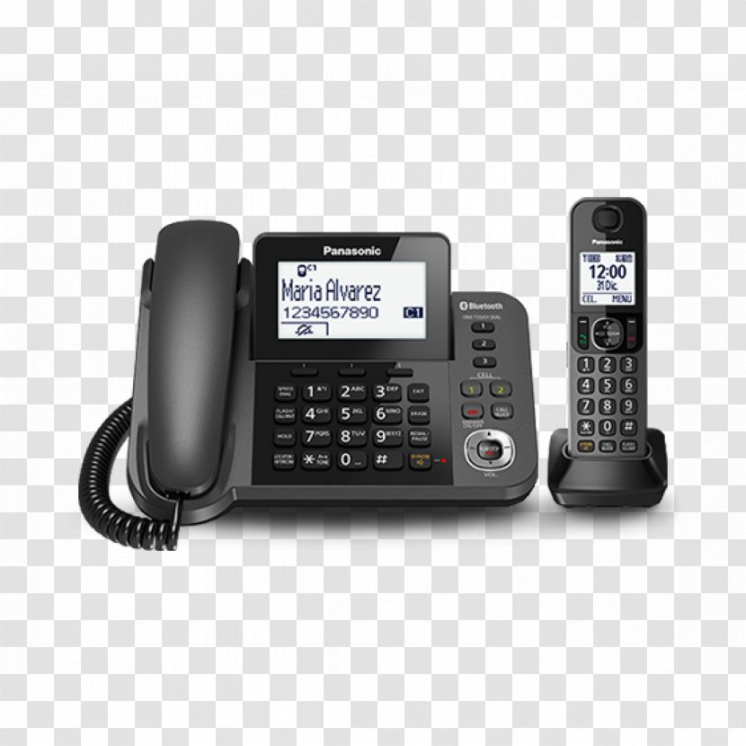 Digital Enhanced Cordless Telecommunications Telephone Handset Home & Business Phones - Mobile - Fax Modem Transparent PNG