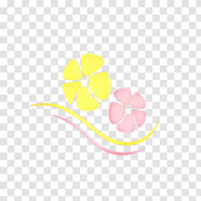 Pink Yellow Leaf Logo Plant - Petal Flower Transparent PNG