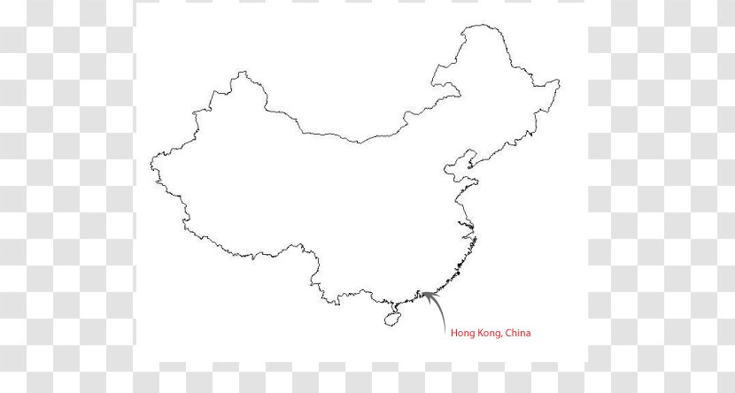 China Blank Map World Geography - United States - Hong Kong Transparent PNG