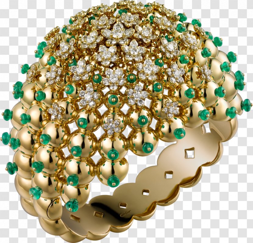 Emerald Cartier Jewellery Bracelet Brilliant - Diamond Transparent PNG