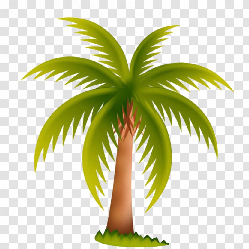 Arecaceae Date Palm Tree Clip Art - Leaf - Spread Coconut Leaves Picture Material Transparent PNG
