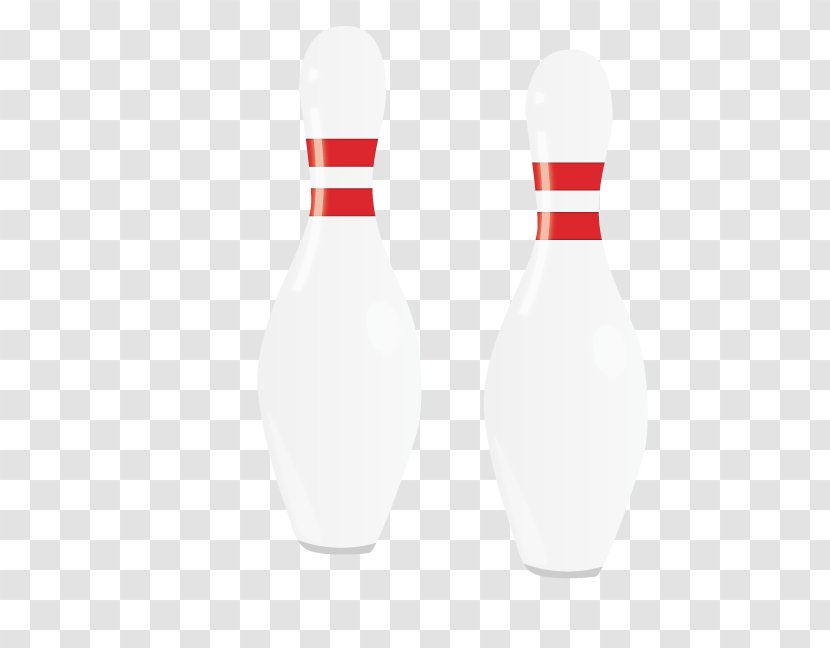 Bowling Pin White Pattern - Hand-painted Transparent PNG
