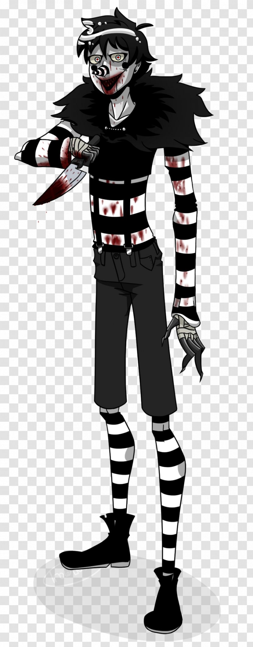 Creepypasta Guts Laughing Jack Madara Uchiha Art - Costume Transparent PNG