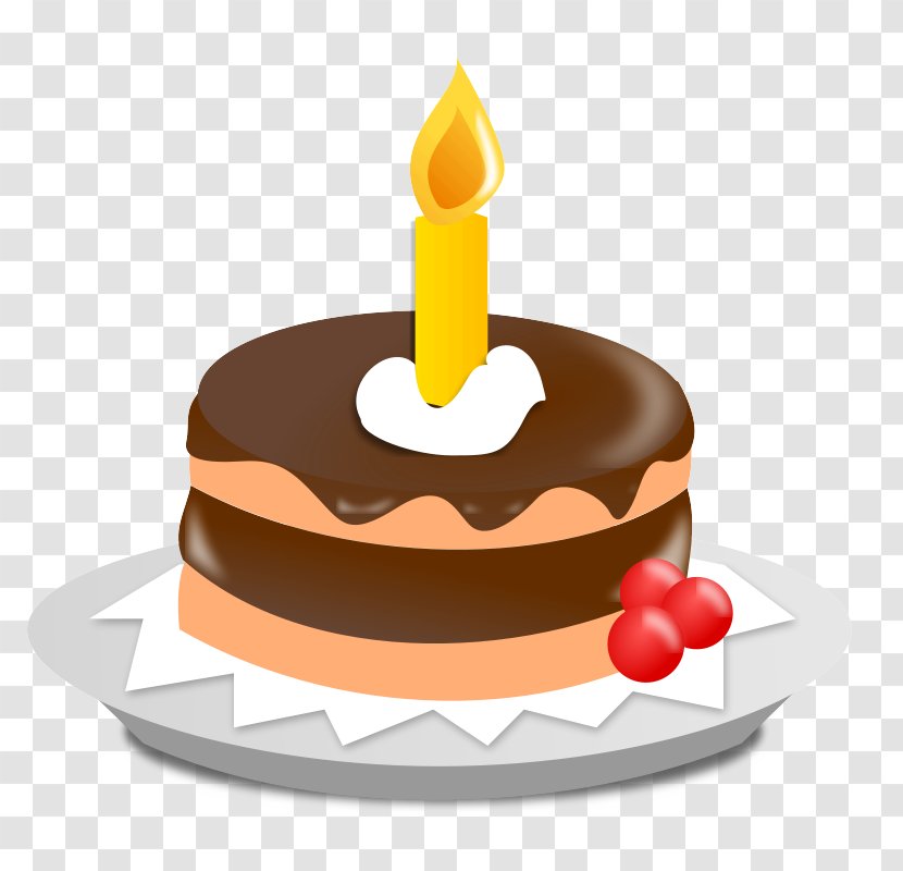 Birthday Cake - Icing Candle Transparent PNG