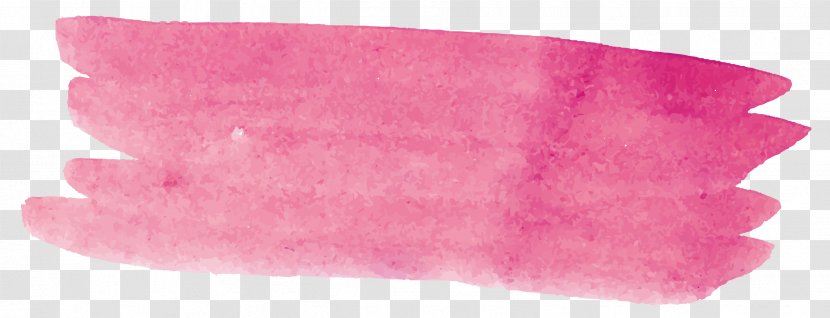 Watercolor Painting Ink Brush Paintbrush - Pink - Graffiti Vector Transparent PNG