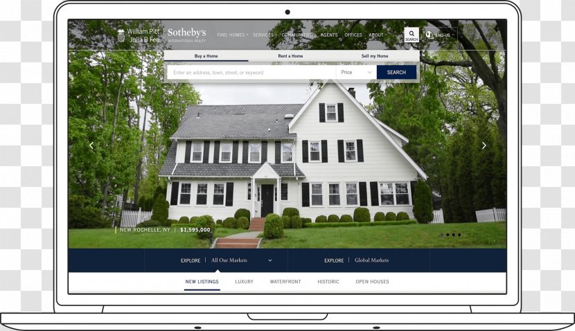 New Rochelle Property Home Real Estate - Roof - Rent Website Transparent PNG