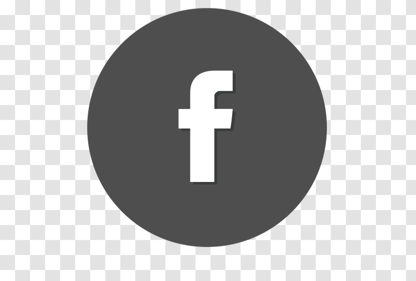 Social Media Facebook Logo - Grey Transparent PNG