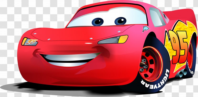 Lightning McQueen Mater World Of Cars Pixar - Red Transparent PNG