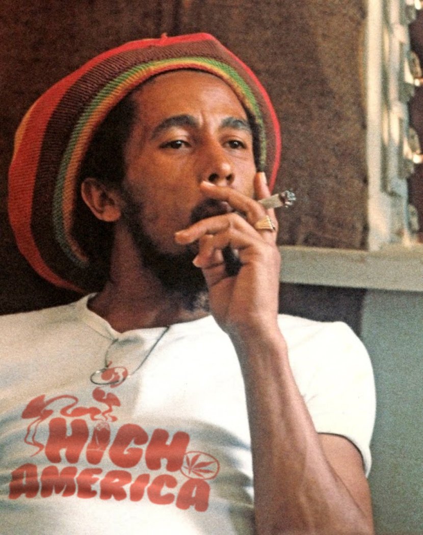 Bob Marley Cannabis Smoking Reggae Transparent PNG