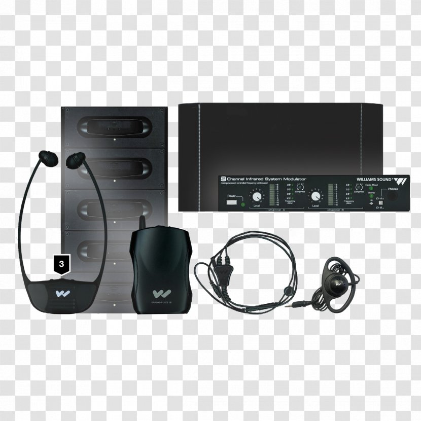 Audio Electronics Electronic Musical Instruments Infrared Multimedia - Device - Williams Sound Llc Transparent PNG