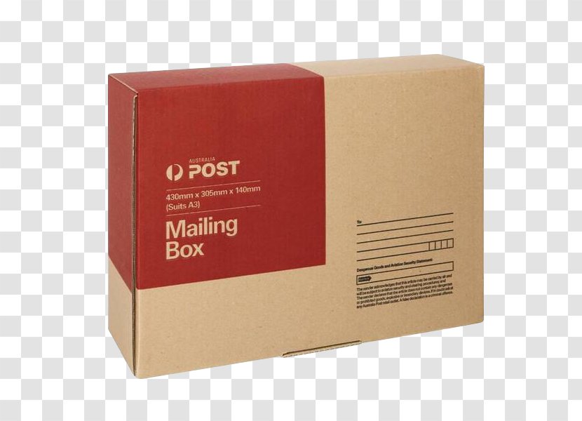 Australia Post Box Packaging And Labeling Mail - Large Parcel Transparent PNG