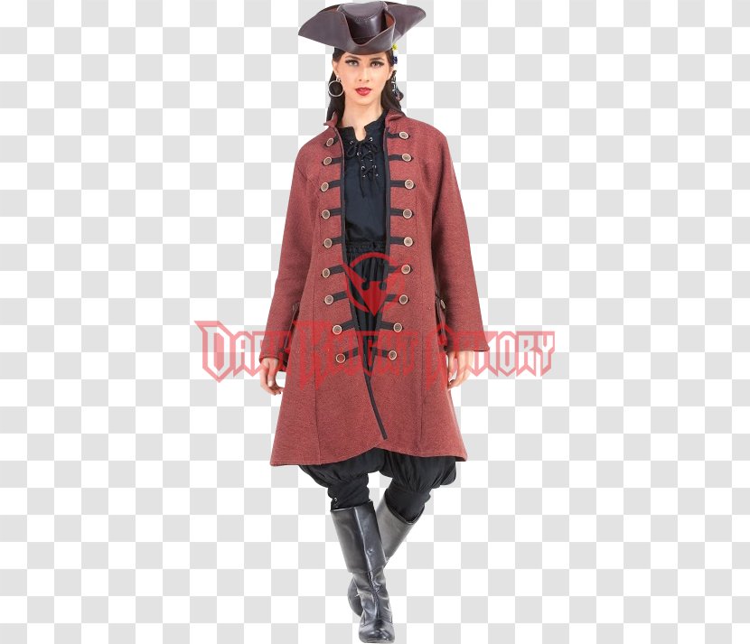 Pirate Coat Caribbean Buccaneer Robe - Clothing - Captain Transparent PNG