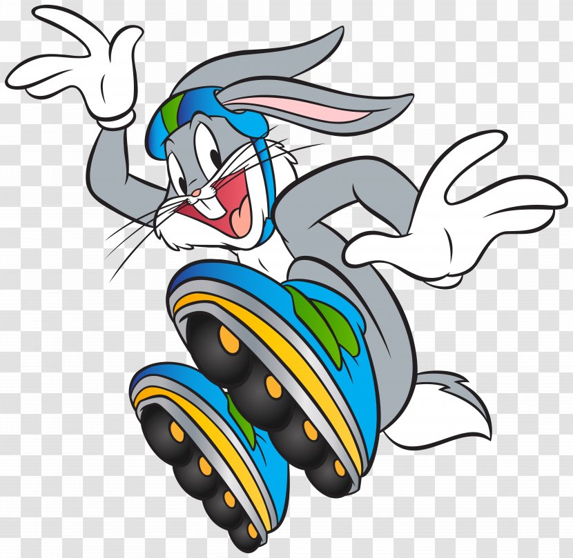 Bugs Bunny Smurfette Thumper Cartoon Clip Art - S Christmas Carol - With Roller Skates Image Transparent PNG
