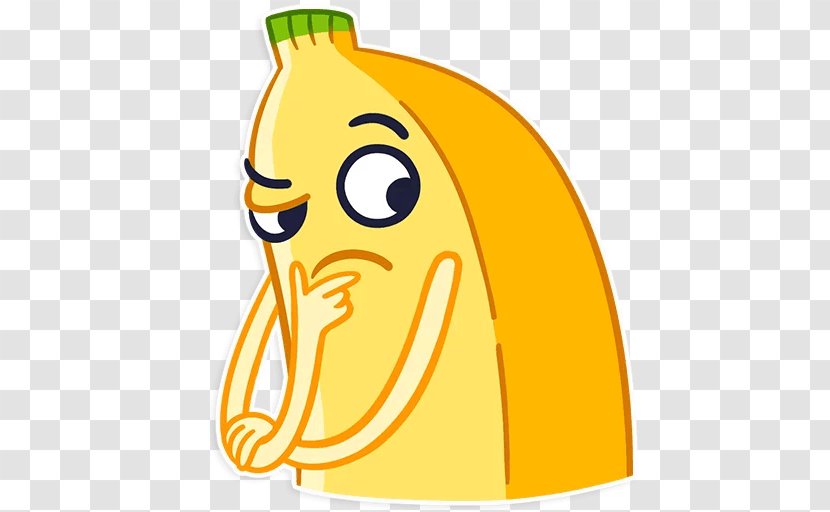 Telegram Banana Sticker Minions Clip Art - Smile Transparent PNG