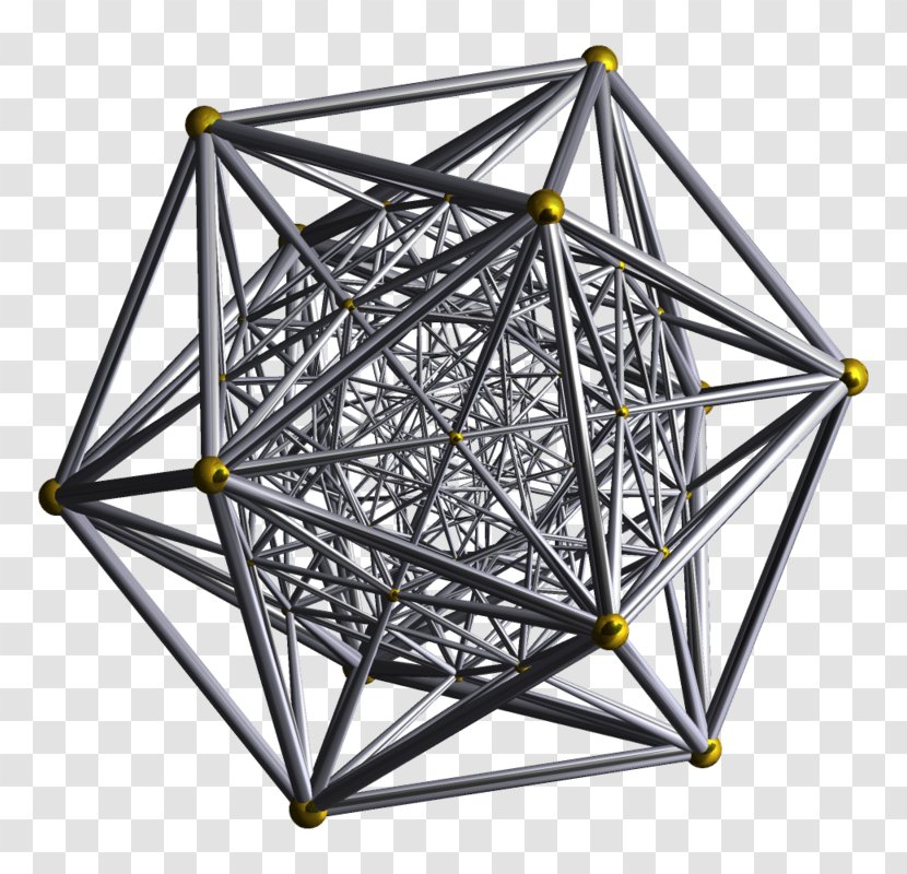 Sacred Geometry 600-cell Platonic Solid Mathematics - Schlegel Diagram Transparent PNG