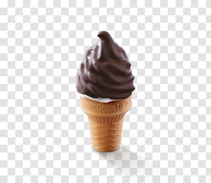 Chocolate Ice Cream Cones Sundae - Mcdonald S Transparent PNG