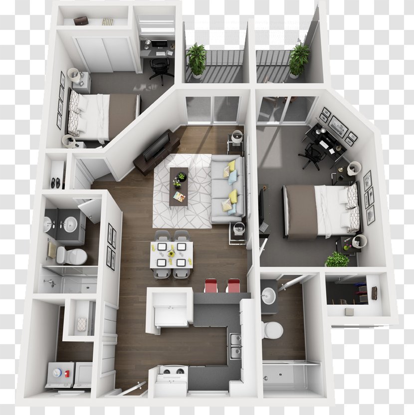 Floor Plan Apartment House Bedroom - Interior Design Services Transparent PNG