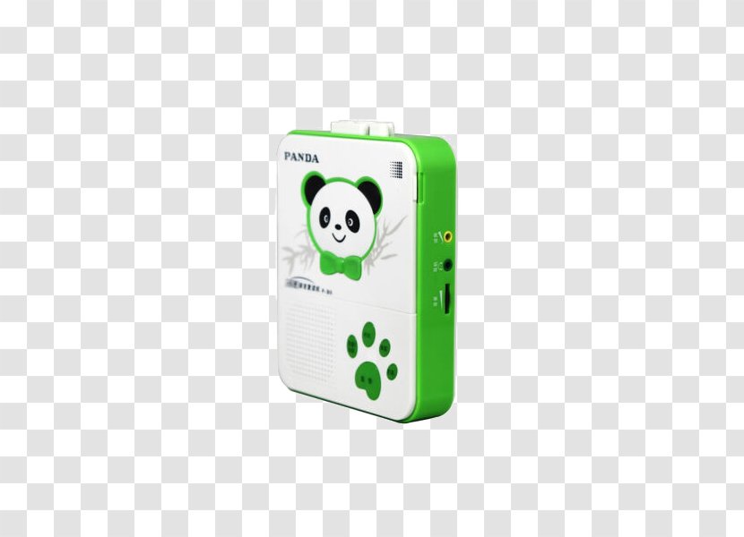 Giant Panda Download DVD Player Magnetic Tape - (PANDA) Lovely Shape Language Repeater Learning Machine Transparent PNG