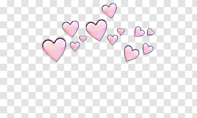 Background Heart Emoji - Sticker - Valentines Day Text Transparent PNG