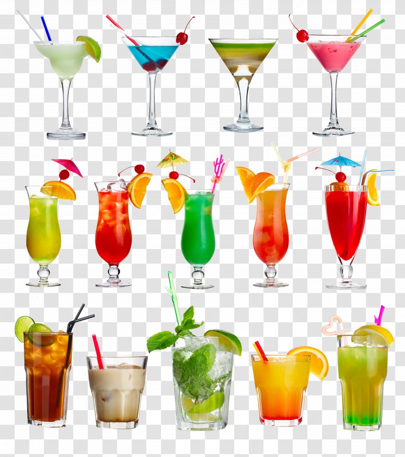 Cocktail Mojito Margarita Blue Lagoon Daiquiri - Wine - Juice Drinks Transparent PNG