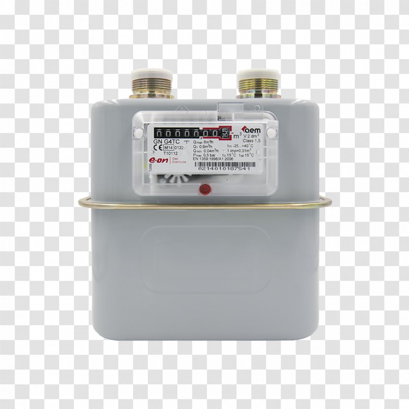 Natural Gas Meter Pressure Volume - Temperature - Cylinder Transparent PNG