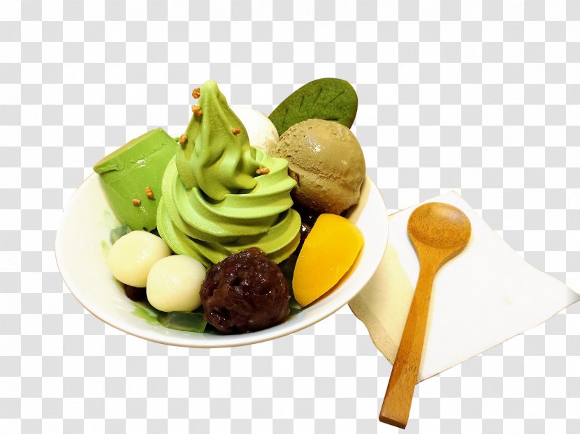 Green Tea Ice Cream Matcha Chiffon Cake - Japanese Ceremony Transparent PNG