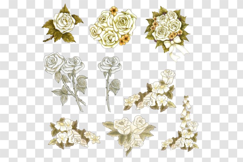 Drawing Garden Roses Picture Frames Photography Clip Art - Yellow - Jewellery Transparent PNG