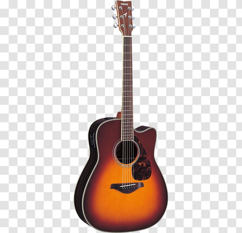 Acoustic Guitar Acoustic-electric Classical - Frame - Yamaha Electric Sunburst Transparent PNG