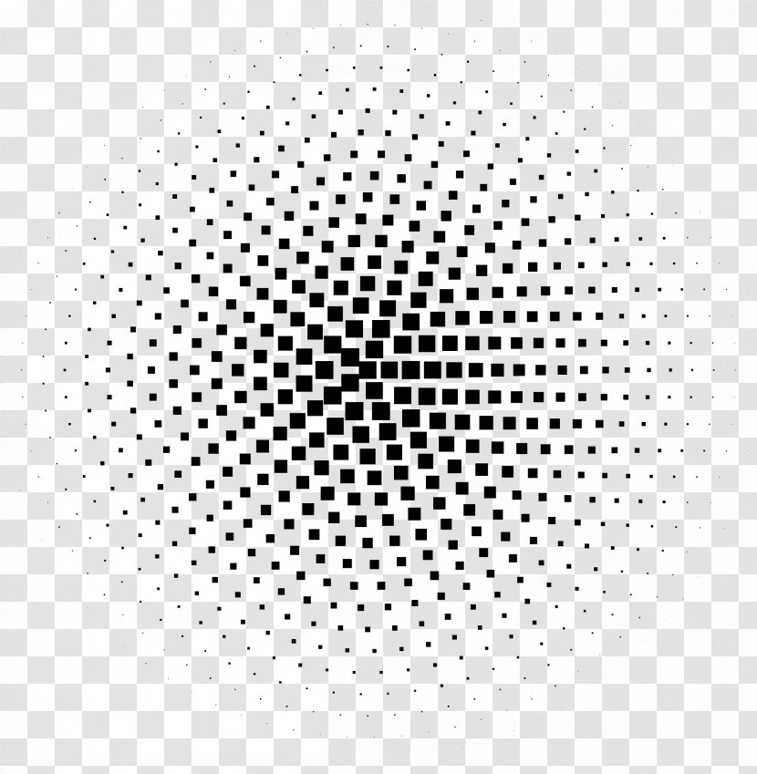 Halftone Circle Euclidean Vector Illustration - Rectangle - File Transparent PNG