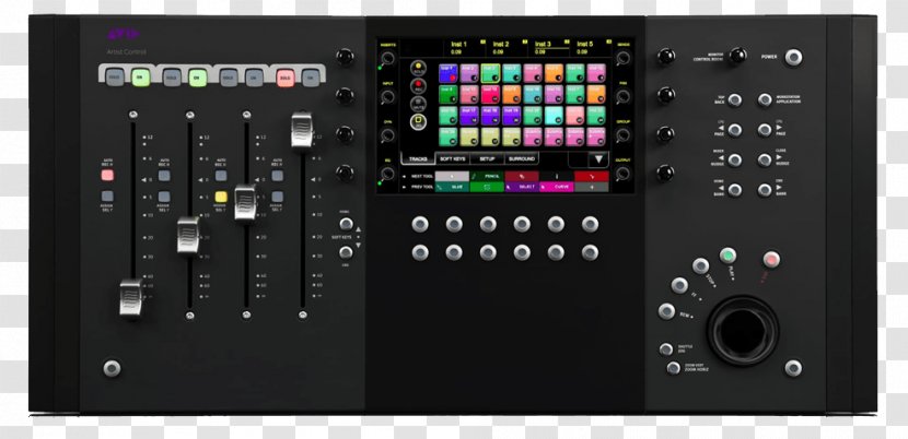 Audio Control Surface Mixing Avid Pro Tools Digital Workstation - Frame - Watercolor Transparent PNG