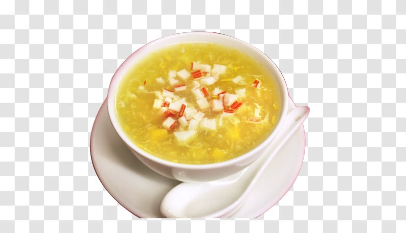 Corn Chowder Soup Crab - Dish Transparent PNG