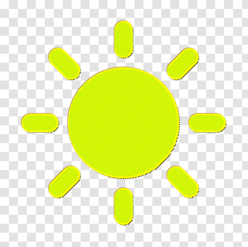 Sun Icon - Yellow - Logo Symbol Transparent PNG