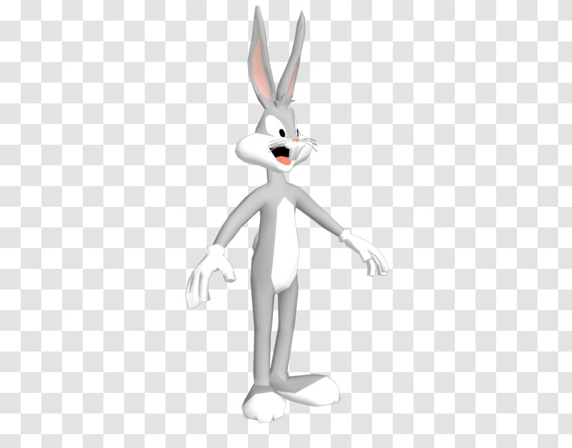 Easter Bunny Line Figurine Animated Cartoon - Bugs Characters Transparent PNG