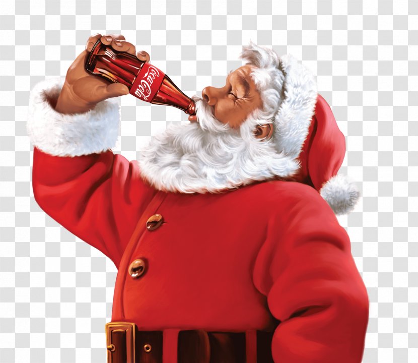 The Coca-Cola Company Fizzy Drinks Santa Claus - Cocacola - Santa's Sleigh Transparent PNG