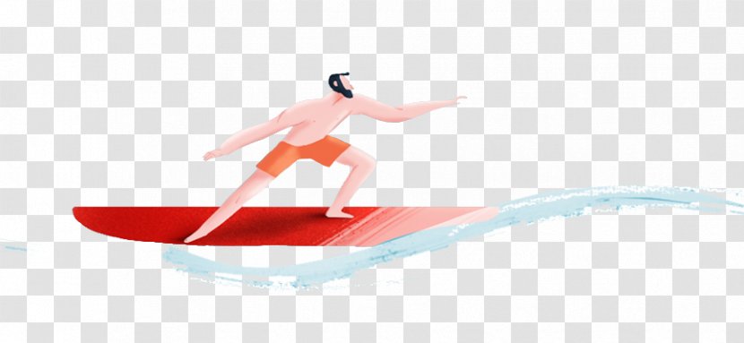 Logo Text Shoe Illustration - Jumping - Man Surfing Transparent PNG
