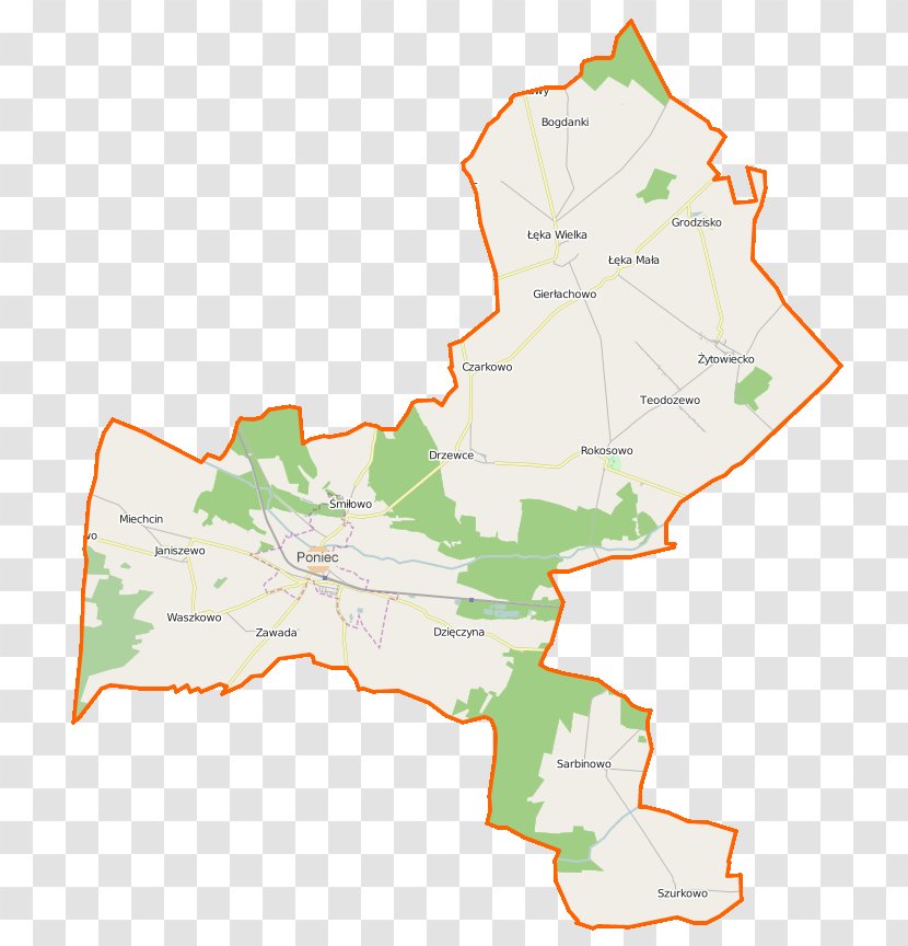 Rokosowo, Greater Poland Voivodeship Zawada, Gostyń County Drzewce, Grodzisko, Kopanie, - Map Transparent PNG