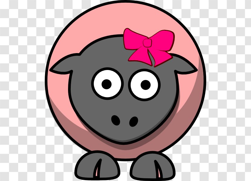 Sheep Cartoon Clip Art - Nose Transparent PNG