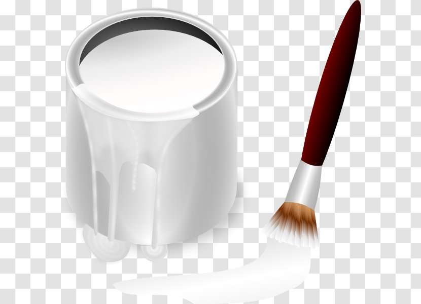 Paintbrush White Clip Art - Color - Paint Cliparts Transparent PNG