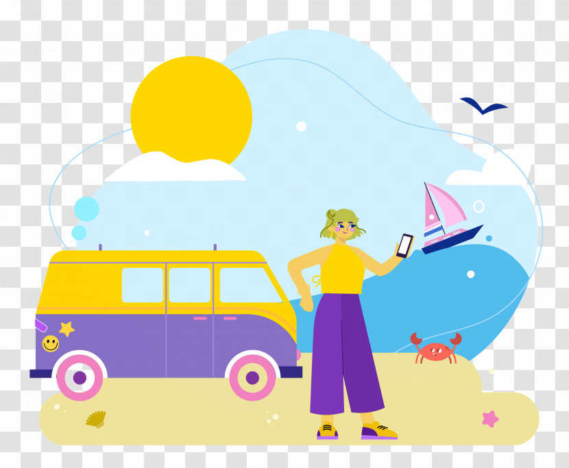 Seashore Day Vacation Travel Transparent PNG