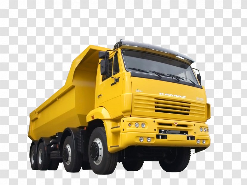 KamAZ-55111 Car Dump Truck - Yellow - Trucks Transparent PNG