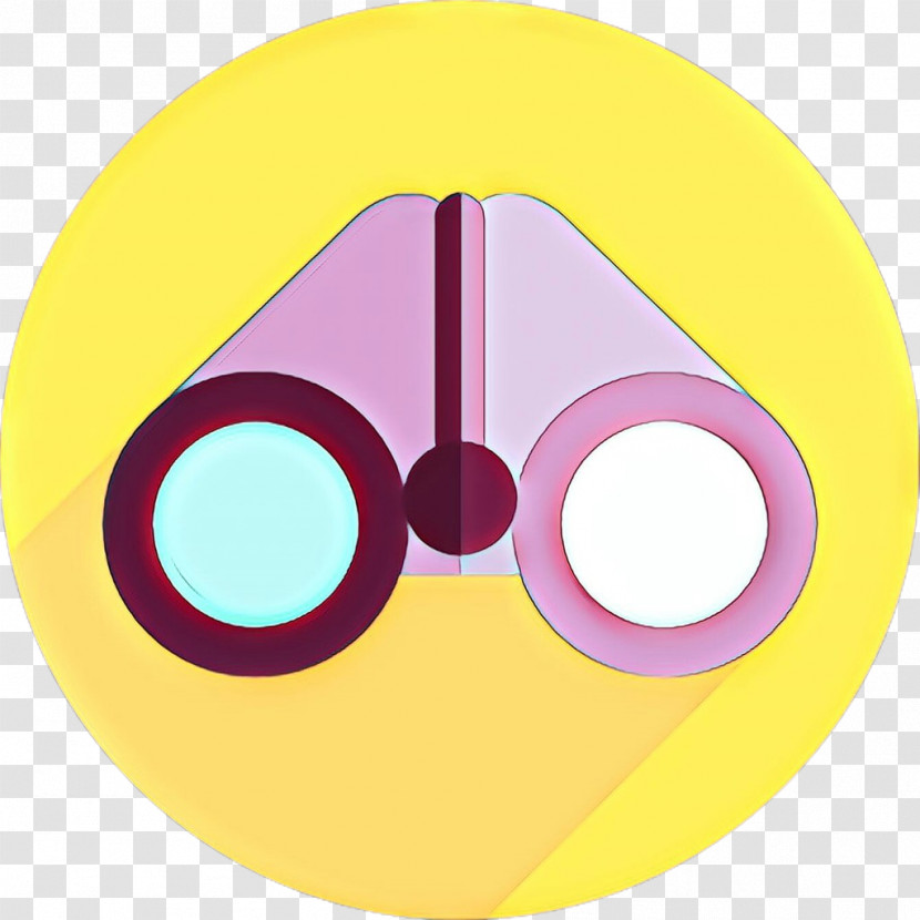 Yellow Circle Pink Nose Eye Transparent PNG