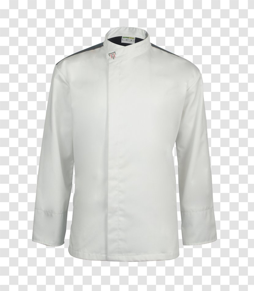 Blouse Neck Collar Sleeve Button - Chef Jacket Transparent PNG
