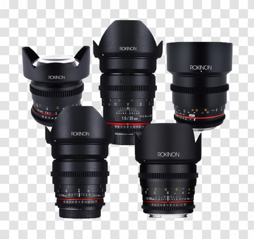 Canon EF Lens Mount Rokinon 35mm T1.5 Cine As UMC For Camera Cinema 50mm - Teleconverter Transparent PNG