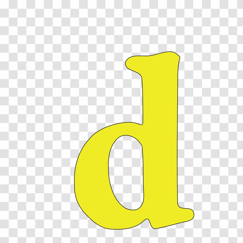 Letter Clip Art - Yellow - D Transparent PNG