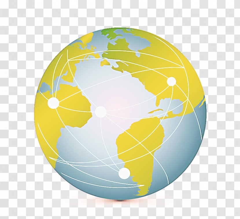 Globe World Earth Yellow Planet - Logo Interior Design Transparent PNG