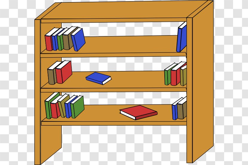 Bookcase Shelf Clip Art - Rectangle - Make Bookshelf Cliparts Transparent PNG