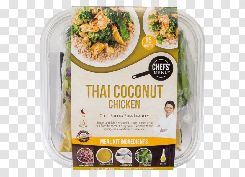 Vegetarian Cuisine Chef Menu Gourmet Food - Thai Coconut Transparent PNG